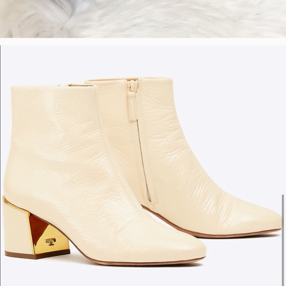 Tory Burch Juliana bootie in new cream